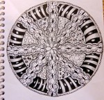 Zentangle example by Dianne Krumnow