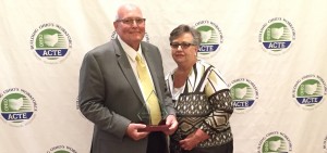 Mark Edington with his wife, Linda, at the Ohio ACTE Awards Ceremony