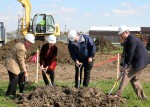 L-R: Gary Iams, Development officer, OSUM and TRCC Board Member, Myra Wilson, Director of Alber Enterprise Center at OSUM, Dave Wagner, Dean of Engineering Technologies from MTC, and Chuck Speelman, Tri-Rivers Superintendent.